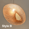 Design Rotan Hängeleuchte - Nolara