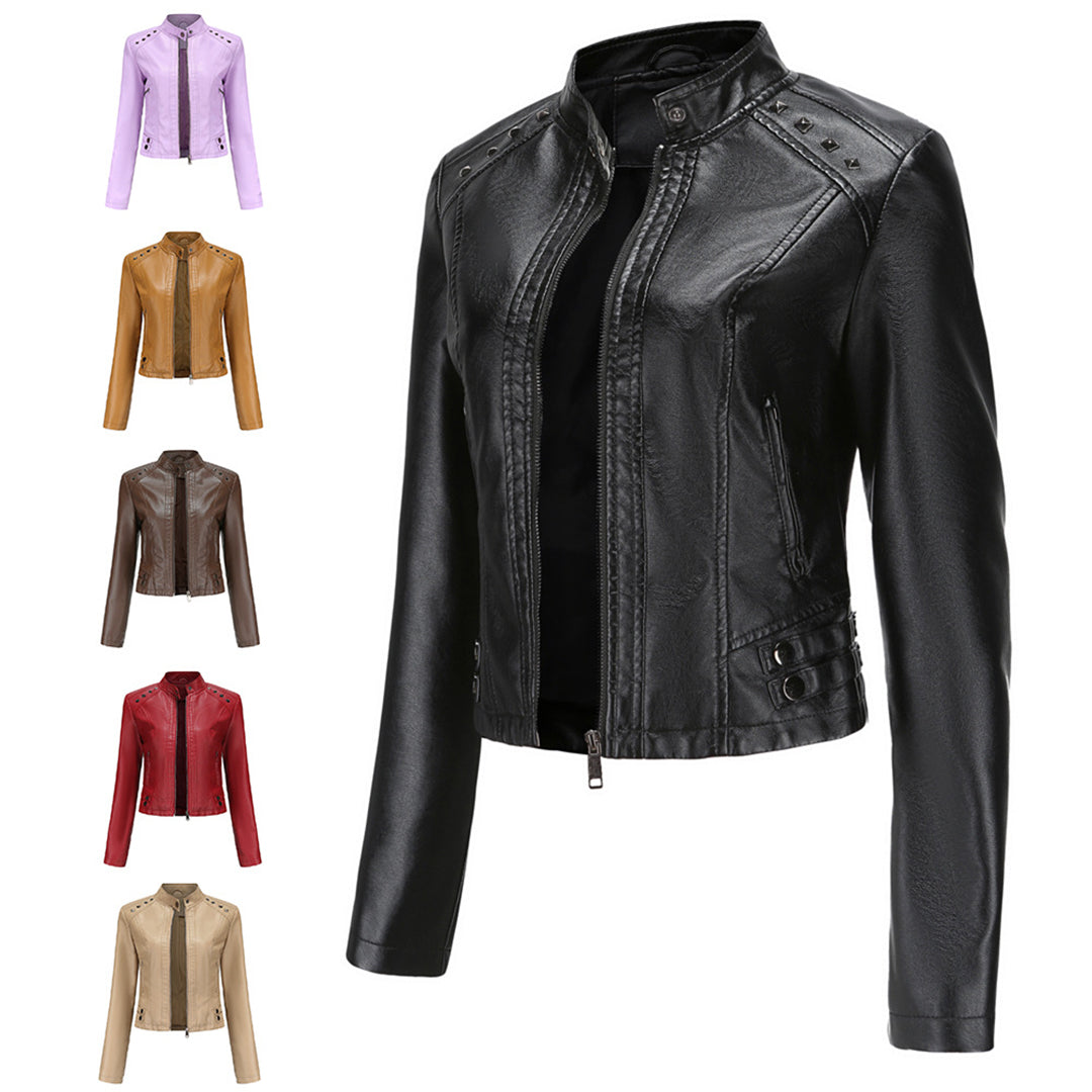 Julie - Elegante Lederjacke mit einzigartigen Details