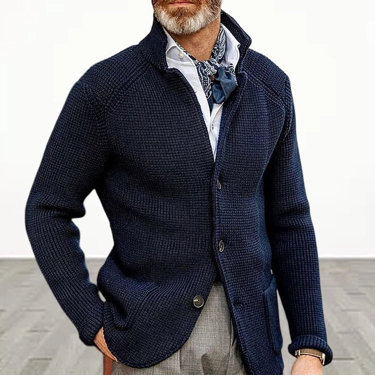 Pieter - Luxuriöse 3-Knopf-Herren-Strickjacke