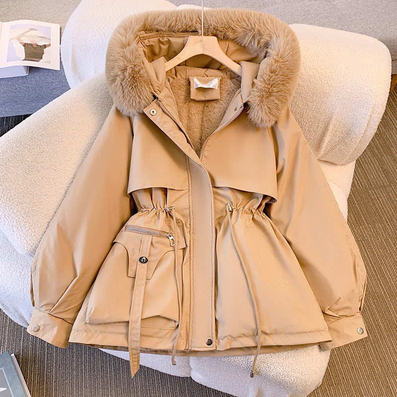 Amalie - Eleganter Wintermantel mit Kunstfellkragen für Frauen