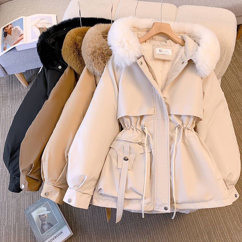 Amalie - Eleganter Wintermantel mit Kunstfellkragen für Frauen