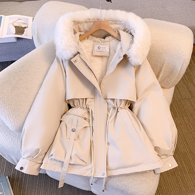 Amalie - Eleganter Wintermantel mit Kunstfellkragen für Frauen