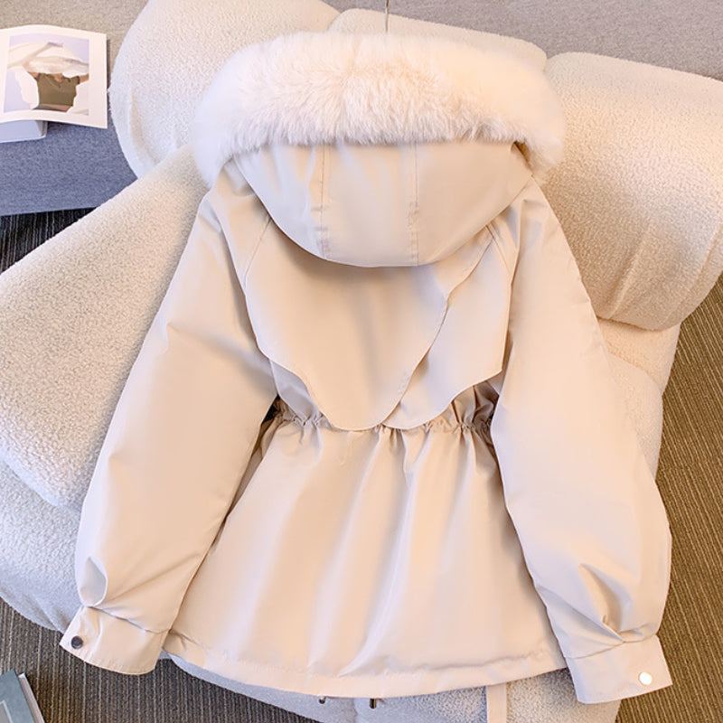 Amalie - Eleganter Wintermantel mit Kunstfellkragen für Frauen