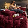 Aurey™ Warm Fleece Winter Dekbedovertrek - Wavess - 6