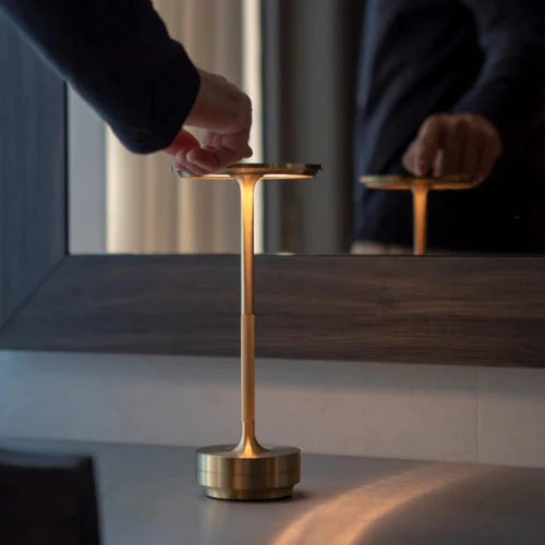 LuminaLux | Kabellose Designlampe | USB aufladbar | Touch-Bedienung | Tischlampe | Stimmungsbeleuchtung