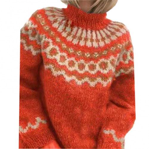 Cosy Moments Chris - Warmes Herbstpulli-Muster mit Kragen